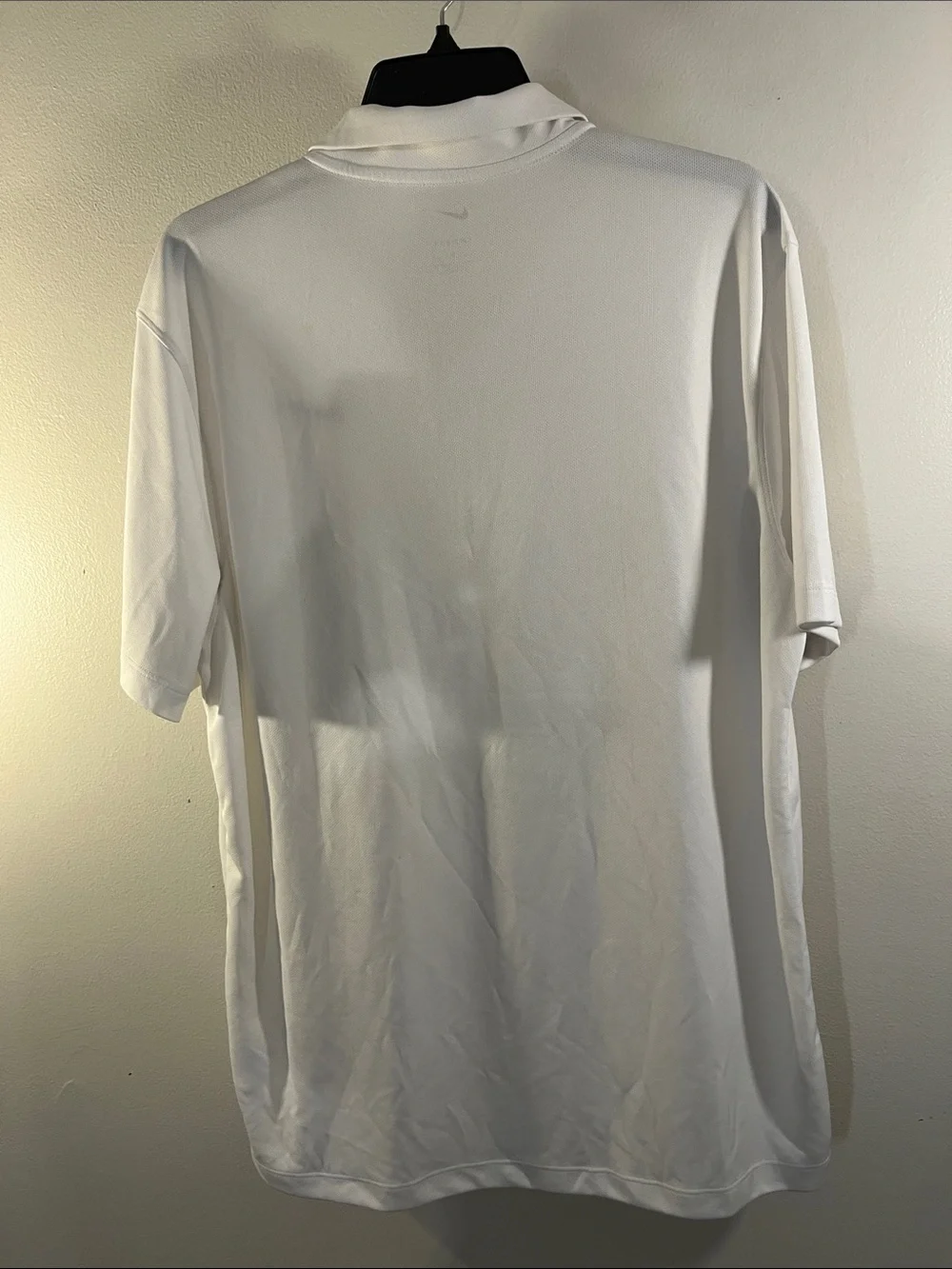 Nike White Polo with Black Swoosh